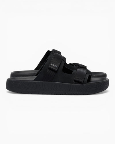 VEJA Arpoador Suede Soft Erkek Sandalet Full Black