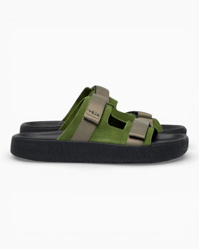 VEJA Arpoador Suede Soft Kadın Sandalet Militar/Kaki/Black