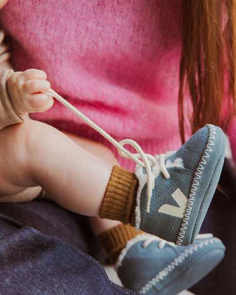 VEJA Baby Winter Light ZZ Suede Bebek Sneaker Califormia/Pierre