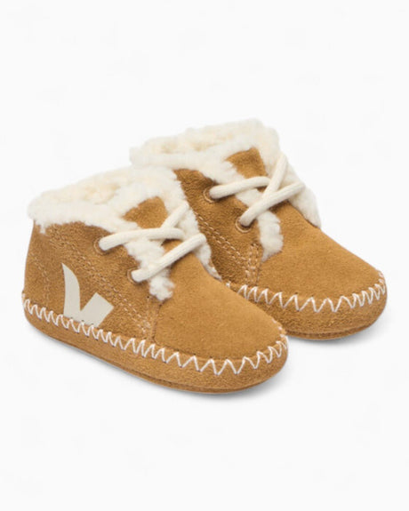VEJA Baby Winter Light ZZ Suede Bebek Sneaker Camel/Pierre
