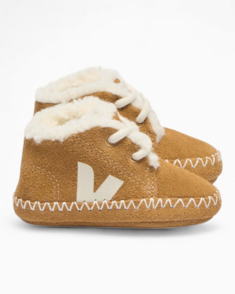 VEJA Baby Winter Light ZZ Suede Bebek Sneaker Camel/Pierre