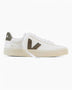VEJA Campo Chromefree Leather Erkek Sneaker Extra White/Kaki
