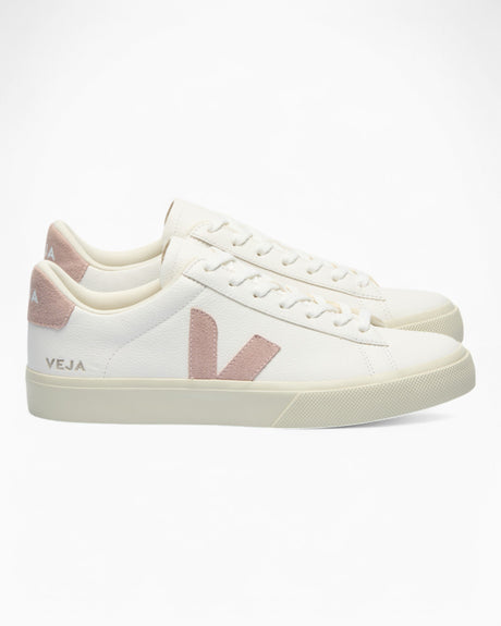 VEJA Campo Chromefree Leather Kadın Sneaker Extra White/Babe