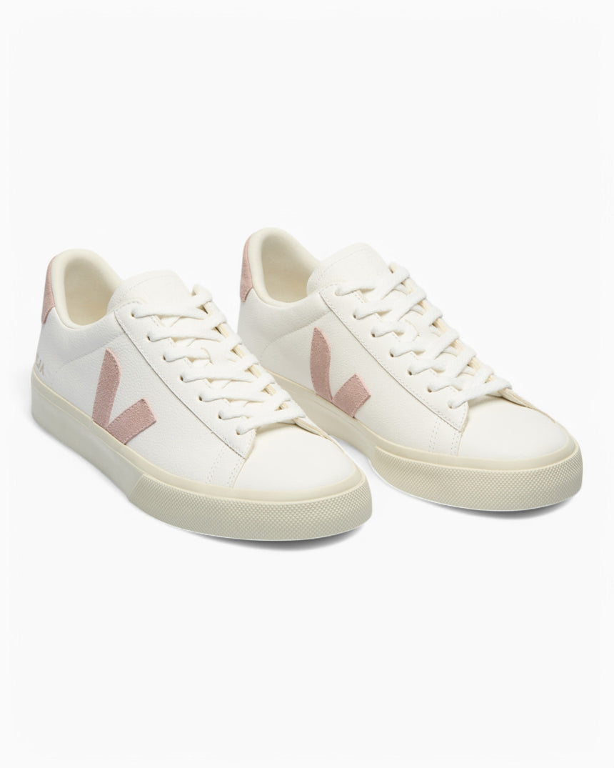 VEJA Campo Chromefree Leather Kadın Sneaker Extra White/Babe