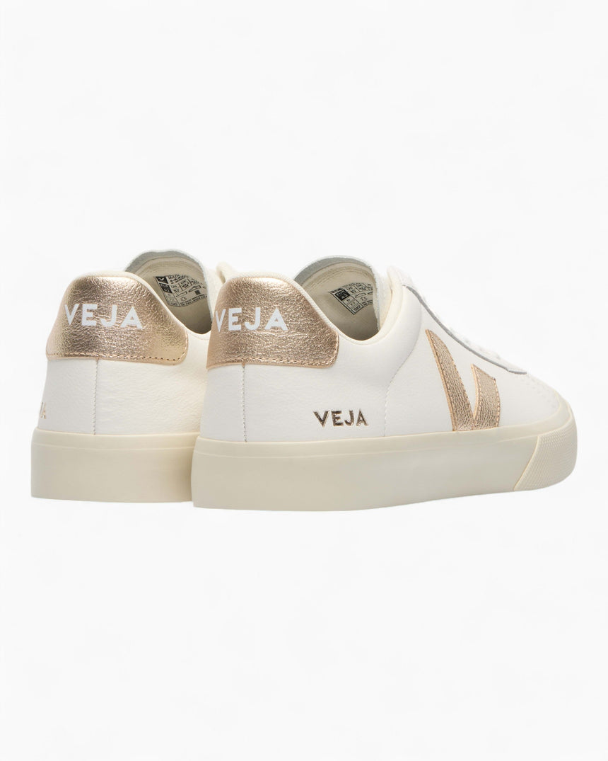 VEJA Campo Chromefree Leather Kadın Sneaker Extra White/Platine