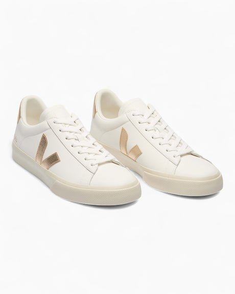VEJA Campo Chromefree Leather Kadın Sneaker Extra White/Platine