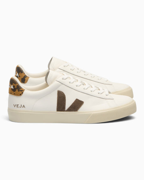 VEJA Campo Chromefree Leather Kadın Sneaker White/Camel/Wild/Country