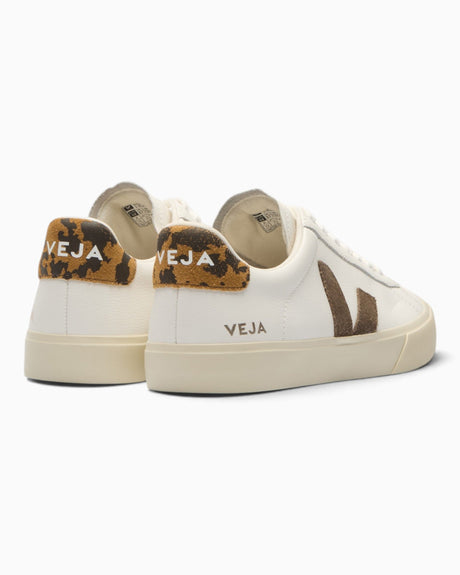 VEJA Campo Chromefree Leather Kadın Sneaker White/Camel/Wild/Country