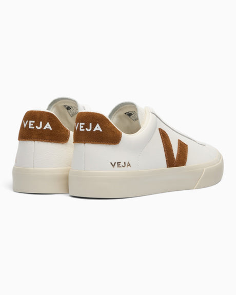 VEJA Campo Chromefree Leather Kadın Sneaker White/Cognac