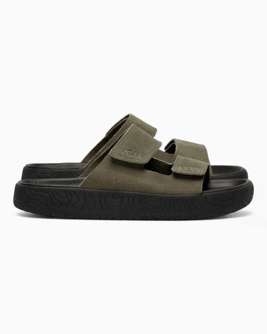 VEJA Etna Suede Soft Erkek Terlik Kaki/Kaki Black