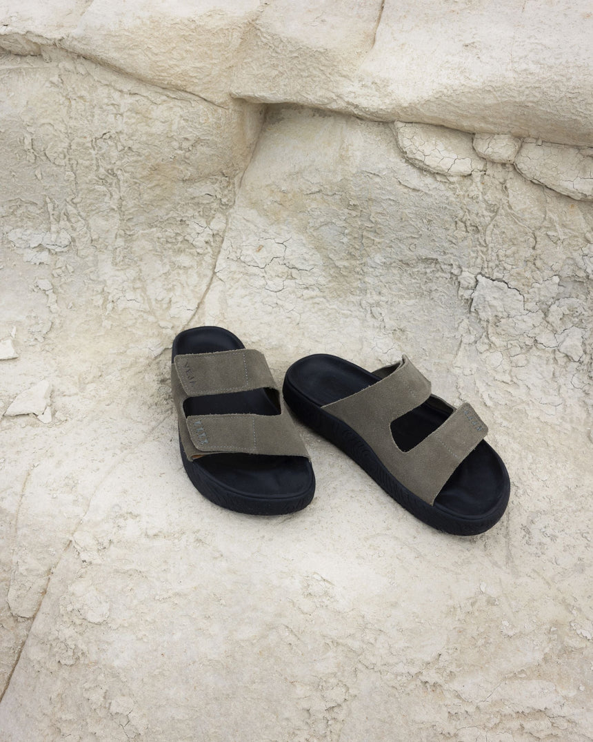 VEJA Etna Suede Soft Kadın Terlik Kaki/Kaki Black