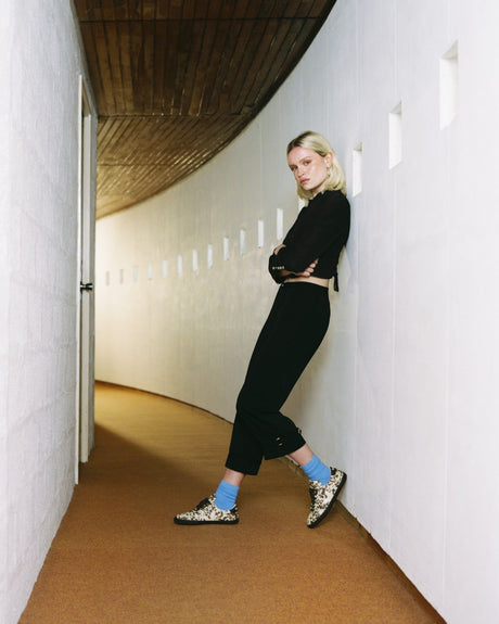 VEJA Panenka Organic Traced Leather Kadın Sneaker Pierre/Wild Country