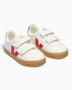VEJA Small Esplar Chromefree Leather Çocuk Sneaker Extra White/Pekin/Emeraude