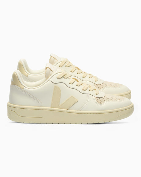 VEJA V-10 Leather Erkek Sneaker Pure/Calcaire