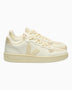 VEJA V-10 Leather Kadın Sneaker Pure/Calcaire
