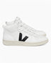 VEJA V-15 Leather Erkek Sneaker Extra White/Black