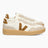 VEJA V-90 Leather Suede Logo Erkek Sneaker Pure Camel/Almond Natural