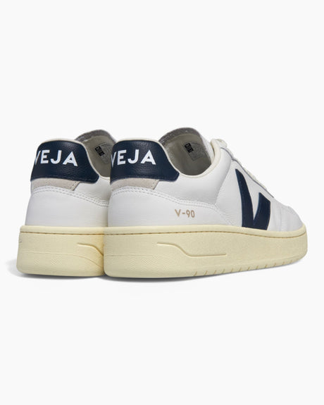 VEJA V - 90 Leather Kadın Sneaker Extra White/Nautico