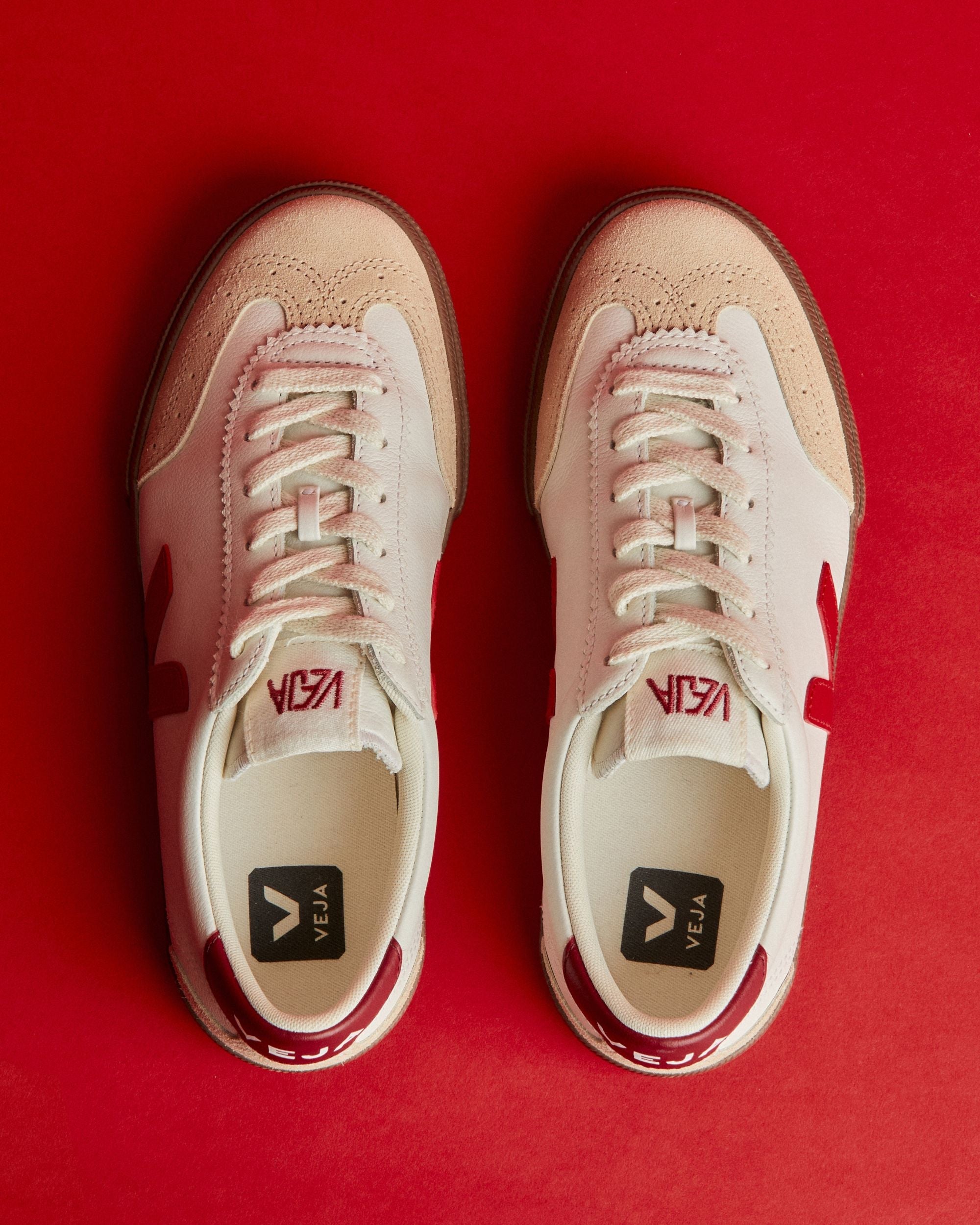 VEJA Volley Organic Traced Leather Erkek Sneaker - vitruta