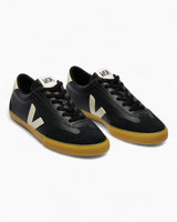 VEJA Volley Organic Traced Leather Kadın Sneaker Black/Pierre