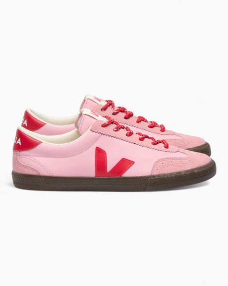 VEJA Volley Organic Traced Leather Kadın Sneaker Guimauve/Pekin/Eagle