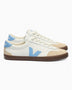 VEJA Volley Organic Traced Leather Kadın Sneaker White/Aqua Bark