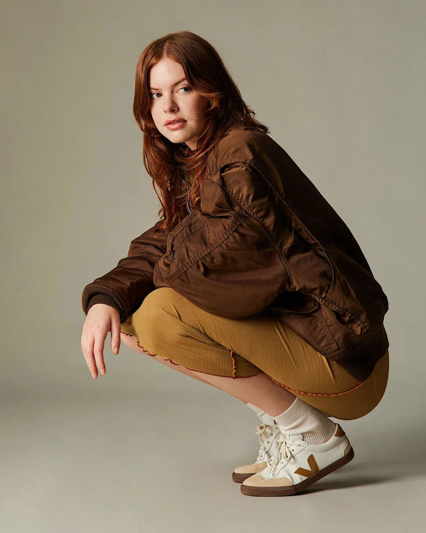 VEJA Volley Organic Traced Leather Kadın Sneaker