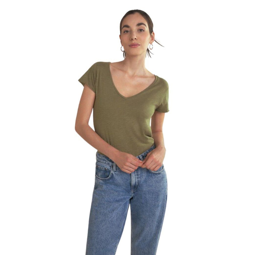 American Vintage Jacksonville Kadın V-Neck T-Shirt 