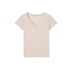 American Vintage Jacksonville Kadın V-Neck T-Shirt Perle Vintage