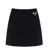 Anais&Margaux Court Mid-Rise Skirt Black Siyah