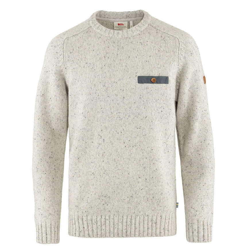 Fjällräven Lada Round-Neck Sweater - Erkek Chalk White