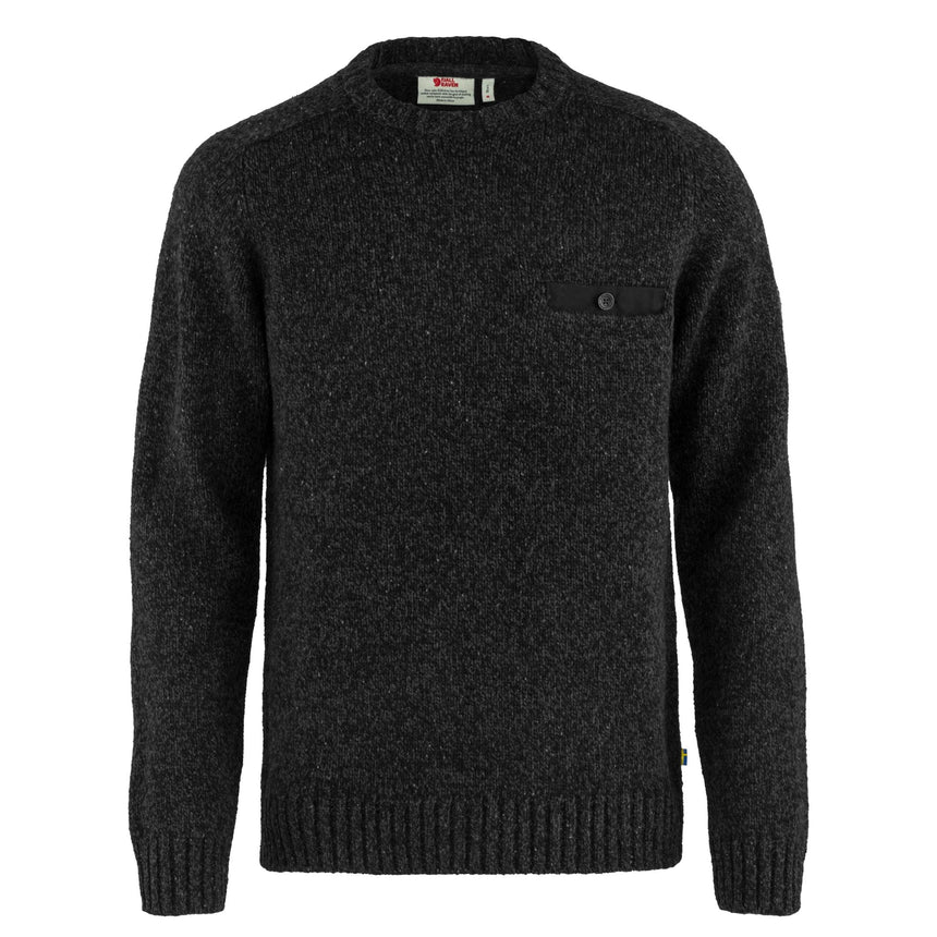 Fjällräven Lada Round-Neck Sweater - Erkek Black